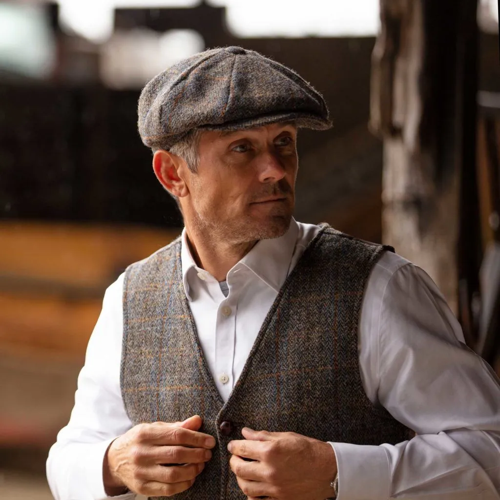 Harris Tweed 8-Panel Baker Boy Cap | Walker and Hawkes