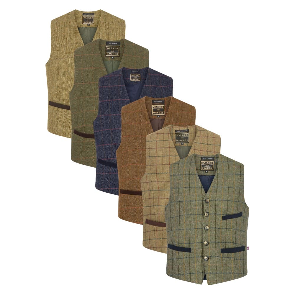 Men's Harris Tweed Dalston Waistcoat | Walker & Hawkes