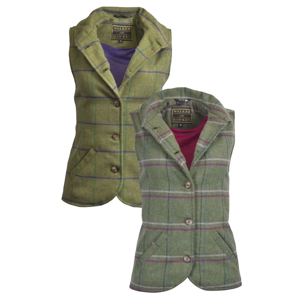Ladies Derby Tweed Margate Waistcoat | Walker and Hawkes