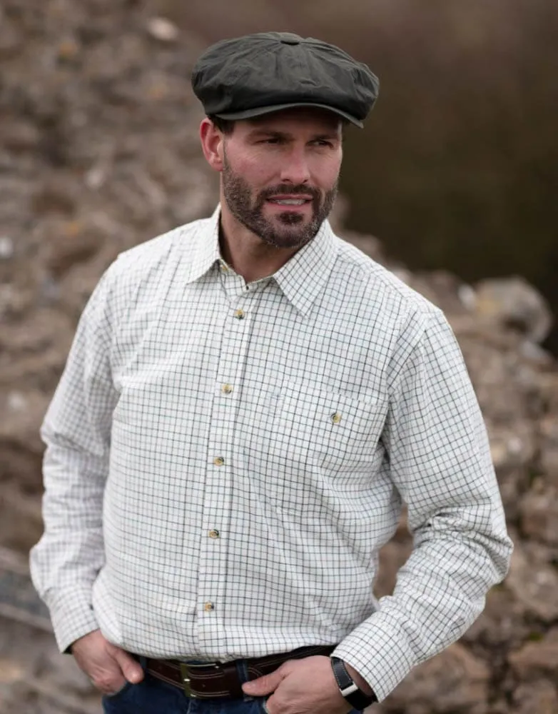 mens country dress shirts Walker and Hawkes - Men's Easy Care Murton Country Shirt - Green