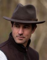 Walker and Hawkes - Wool Felt Dalby Outback Hat - Brown