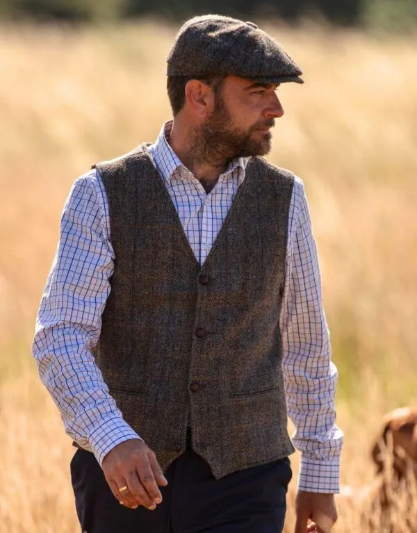wtaps × Harris Tweed McQUEEN VEST Men's Harris Tweed Dalston Waistcoat | Walker & Hawkes