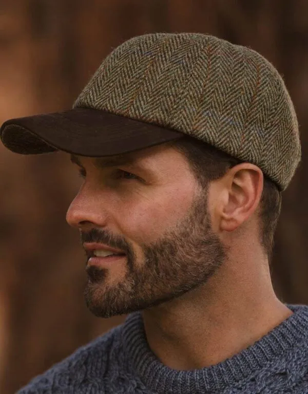 Harris Tweed Brungton Baseball Cap Walker and Hawkes