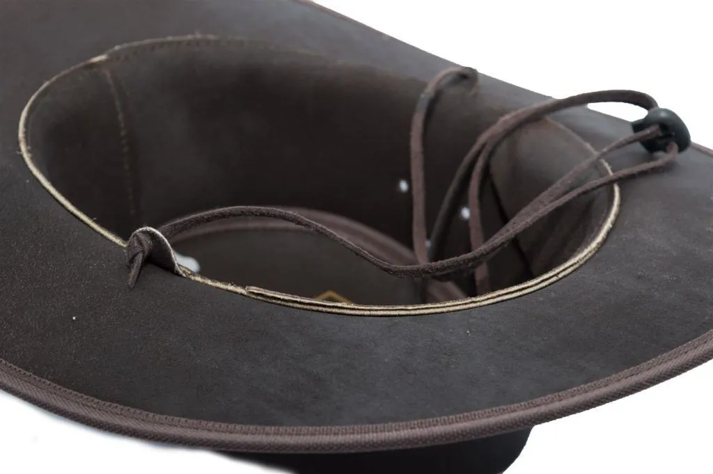 Cowhide Leather Hat Chin Strap | Walker and Hawkes