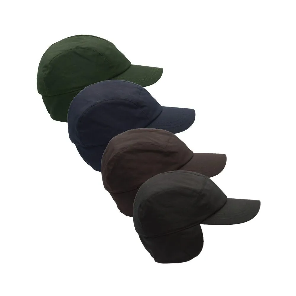 Wax Edmond Flat Cap w/ Foldable Ear Flaps | Walker & Hawkes