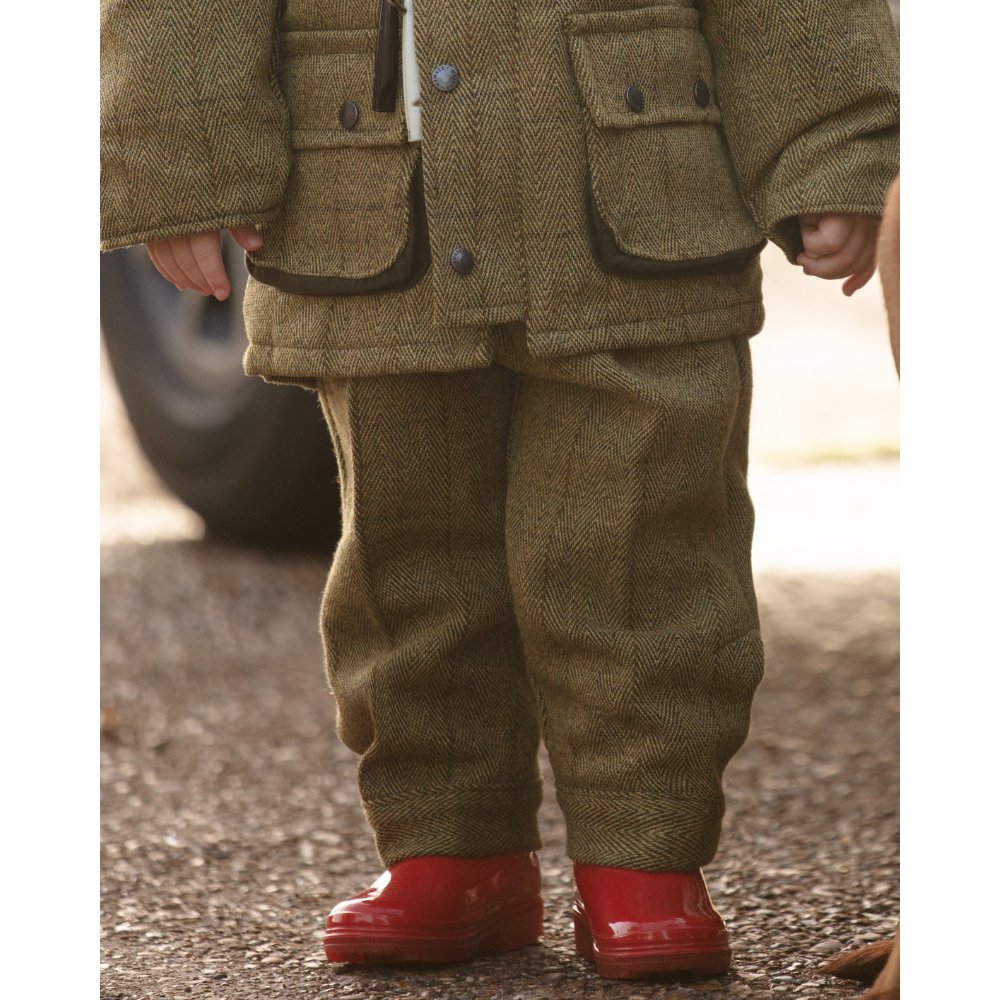 model photo of kids brackley breeks in light sage