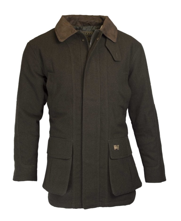 Walker & Hawkes Mens Derby Shooting AC Country Wool Jacket Olive