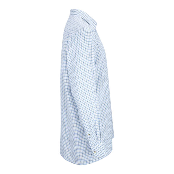 men's long sleeve murton cotton country shirt blue side
