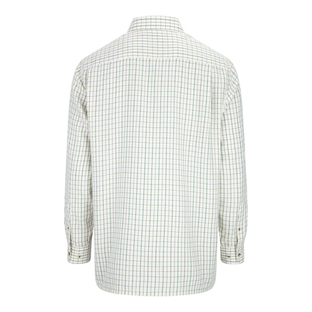 men's long sleeve murton cotton country shirt green back