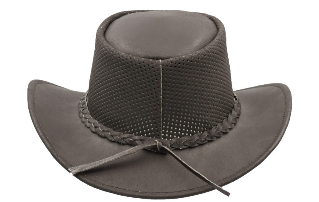 leather cowhide outback hat