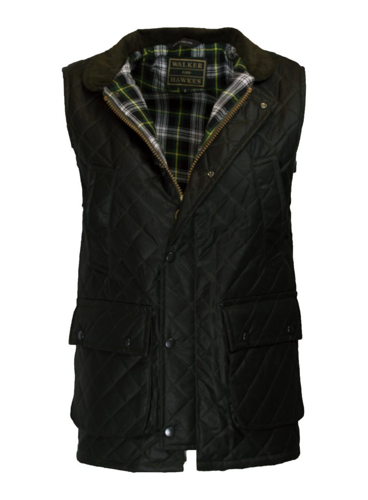 Solid Denneb Mens Quilted Gilet Vest Body Warmer with Funnel Neck