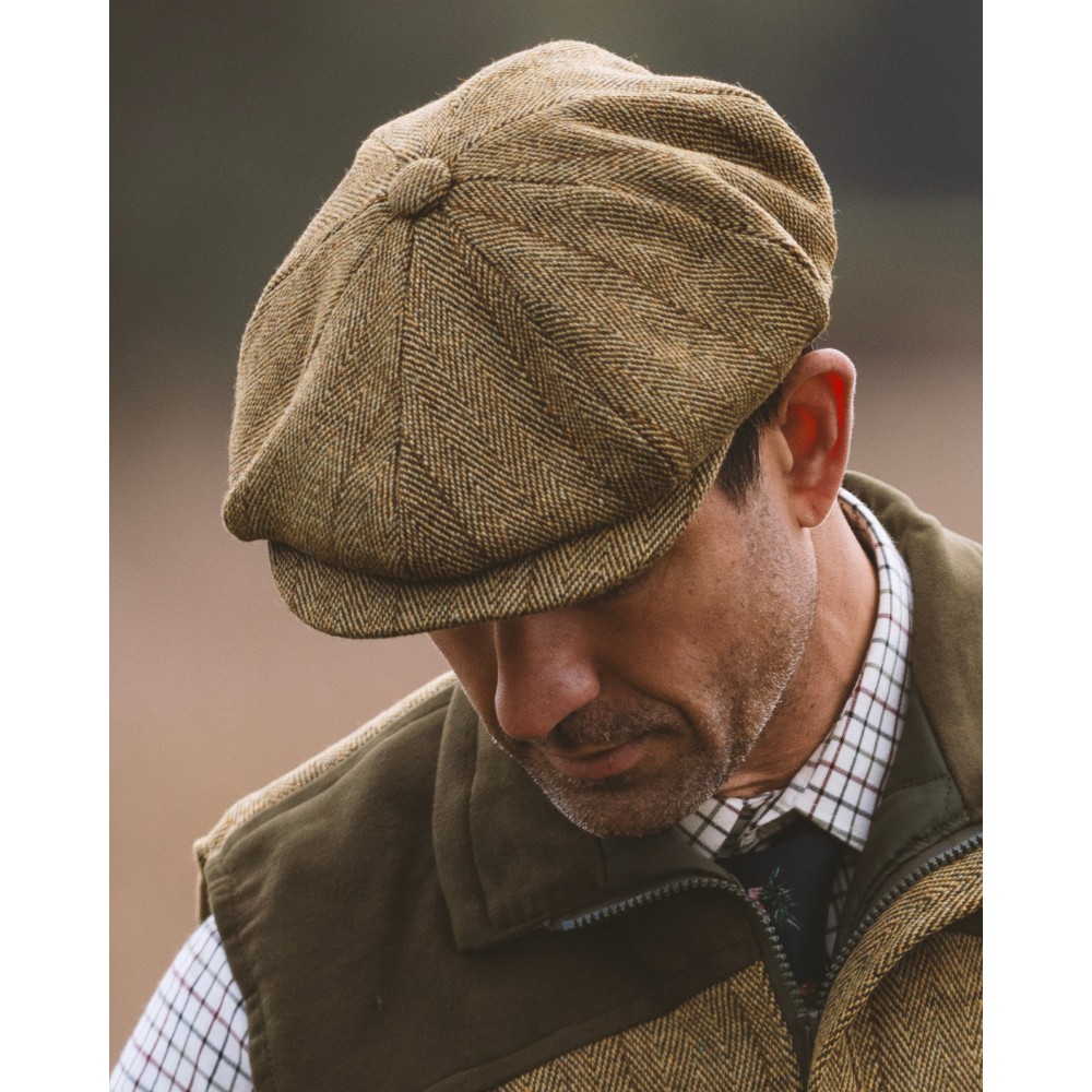 model photo of charlie baker boy cap in light sage