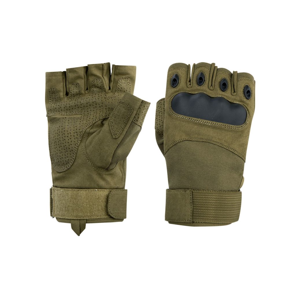 Anti-slip Fingerless Knuckle Guard Outdoor Shooting Sports Gloves
