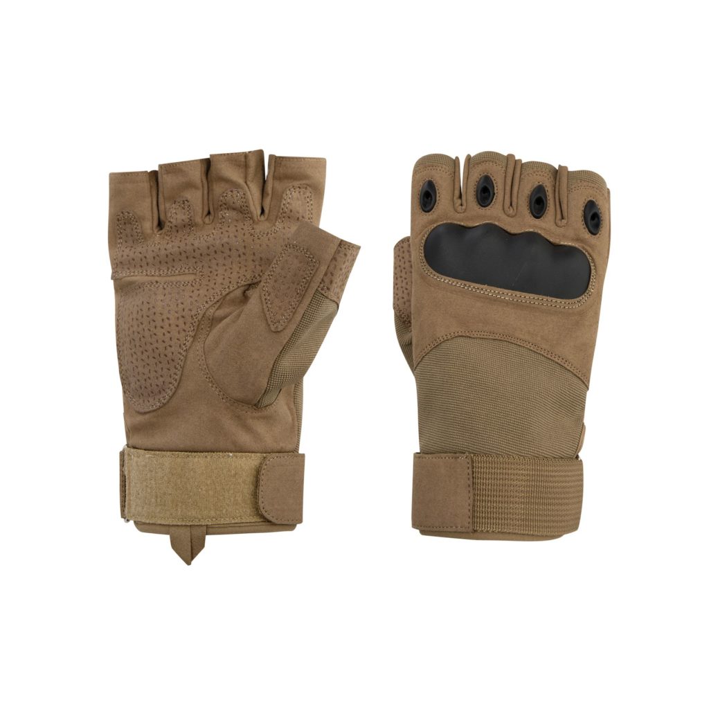 cAnti-slip Fingerless Knuckle Guard Outdoor Shooting Sports Gloves