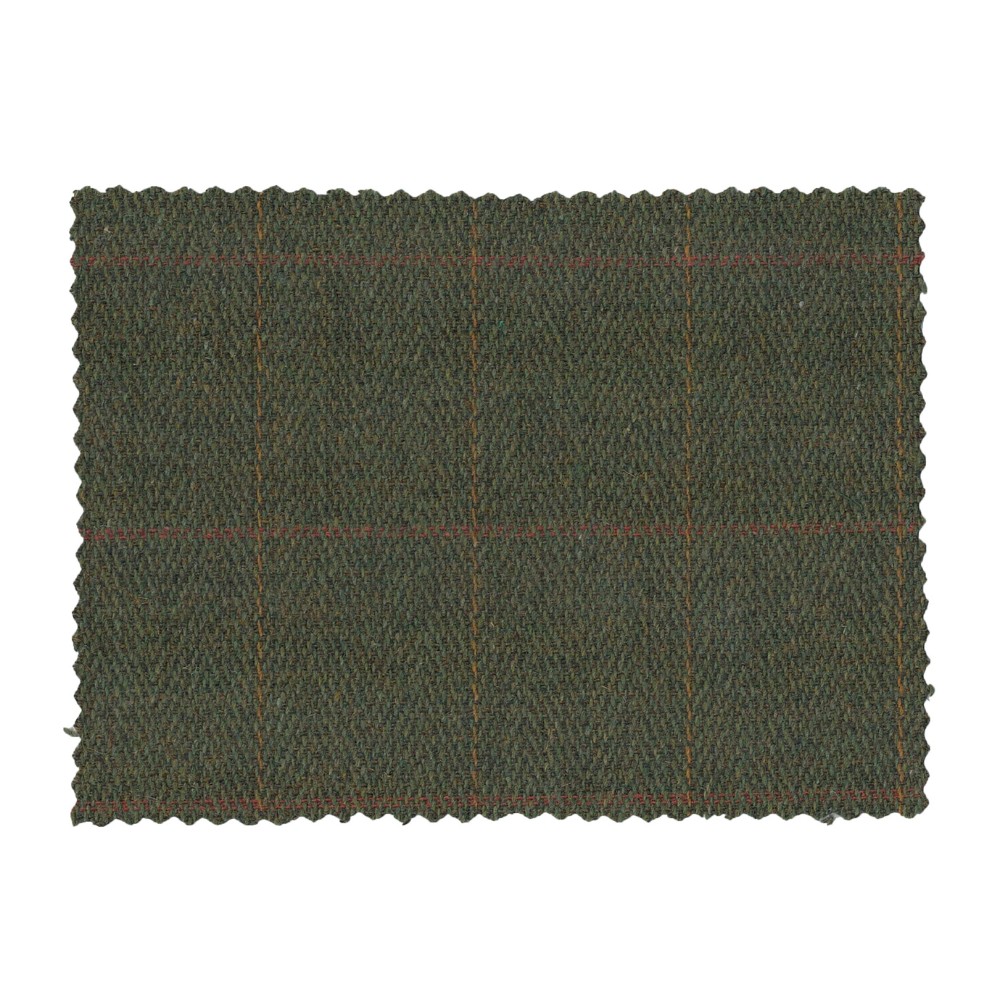 derby tweed fabric swatch dark sage