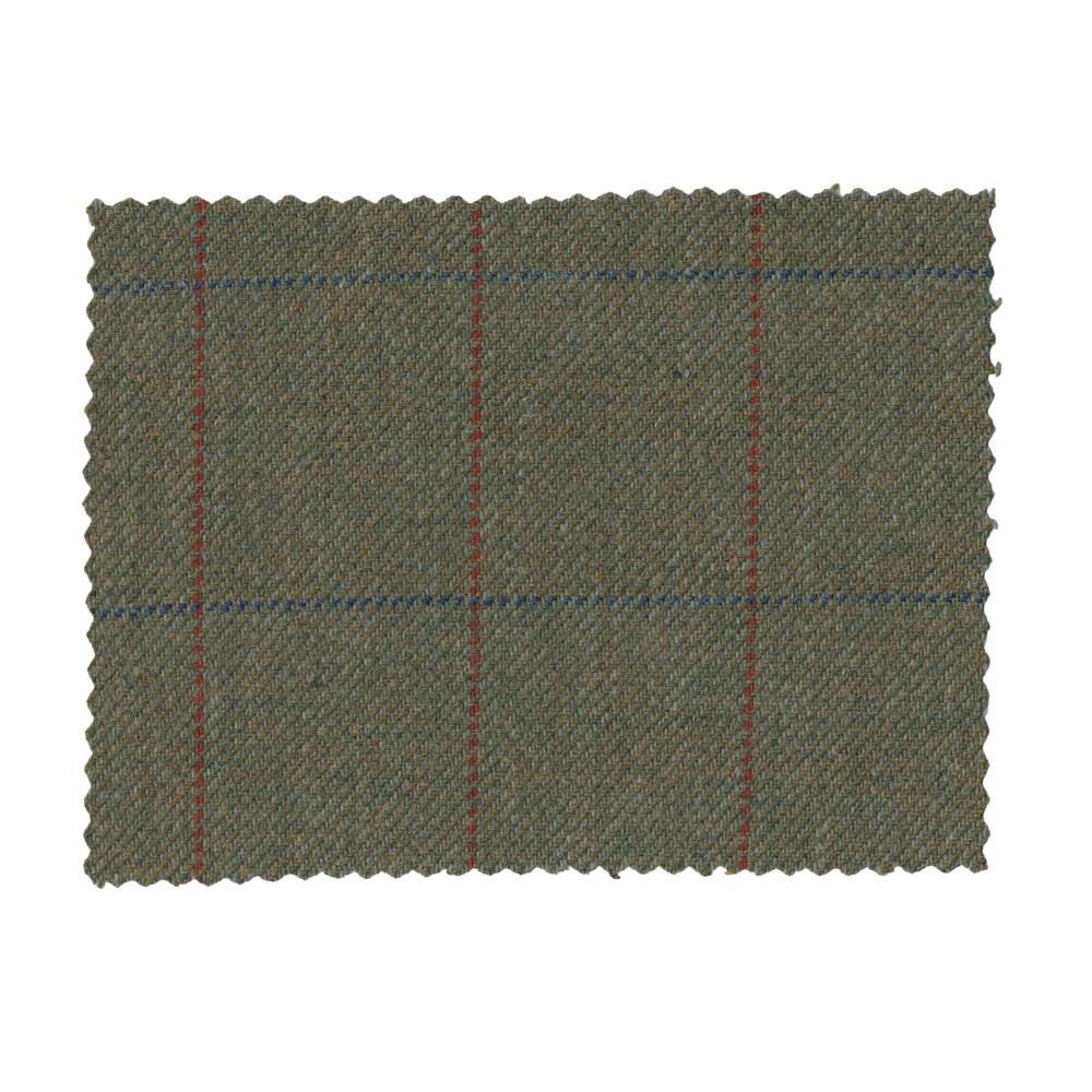 derby tweed fabric swatch forest green