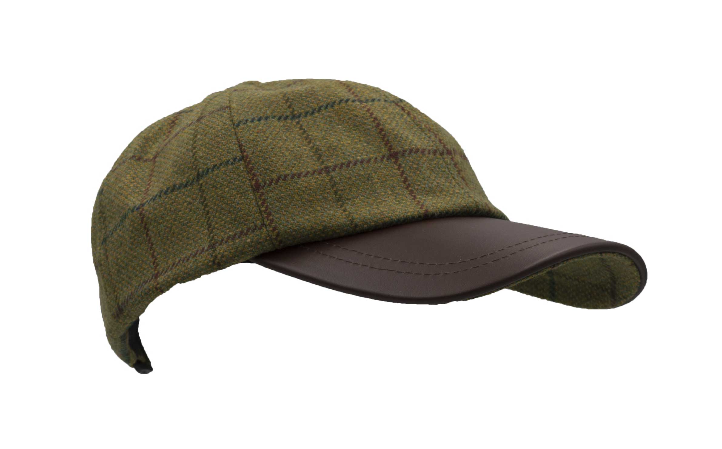 Ladies Tweed Baseball Cap Derby One Size Teflon Country Waterproof New Wool 