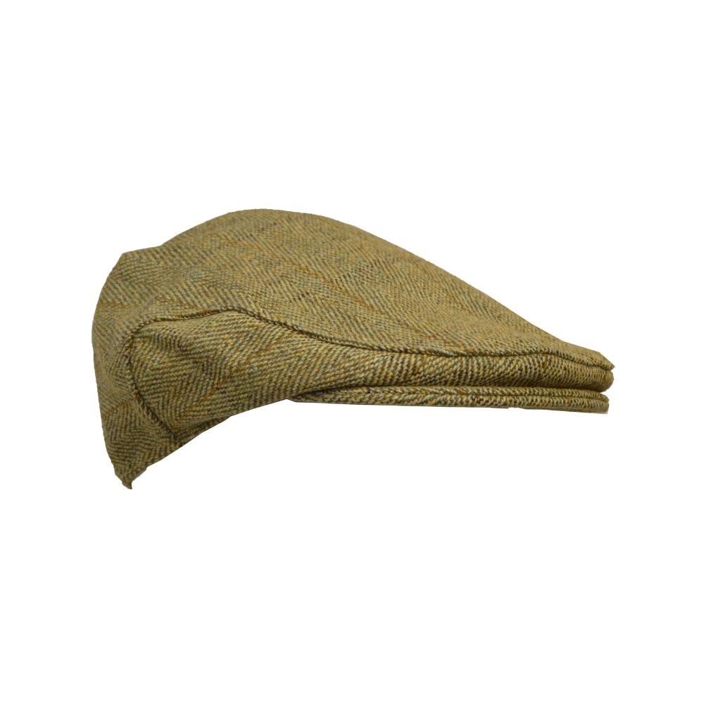 Berretto Piatto In Tweed Per Bambini – Rivestito Al Teflon, Idrorepellente – Taglie 50-54 Cm