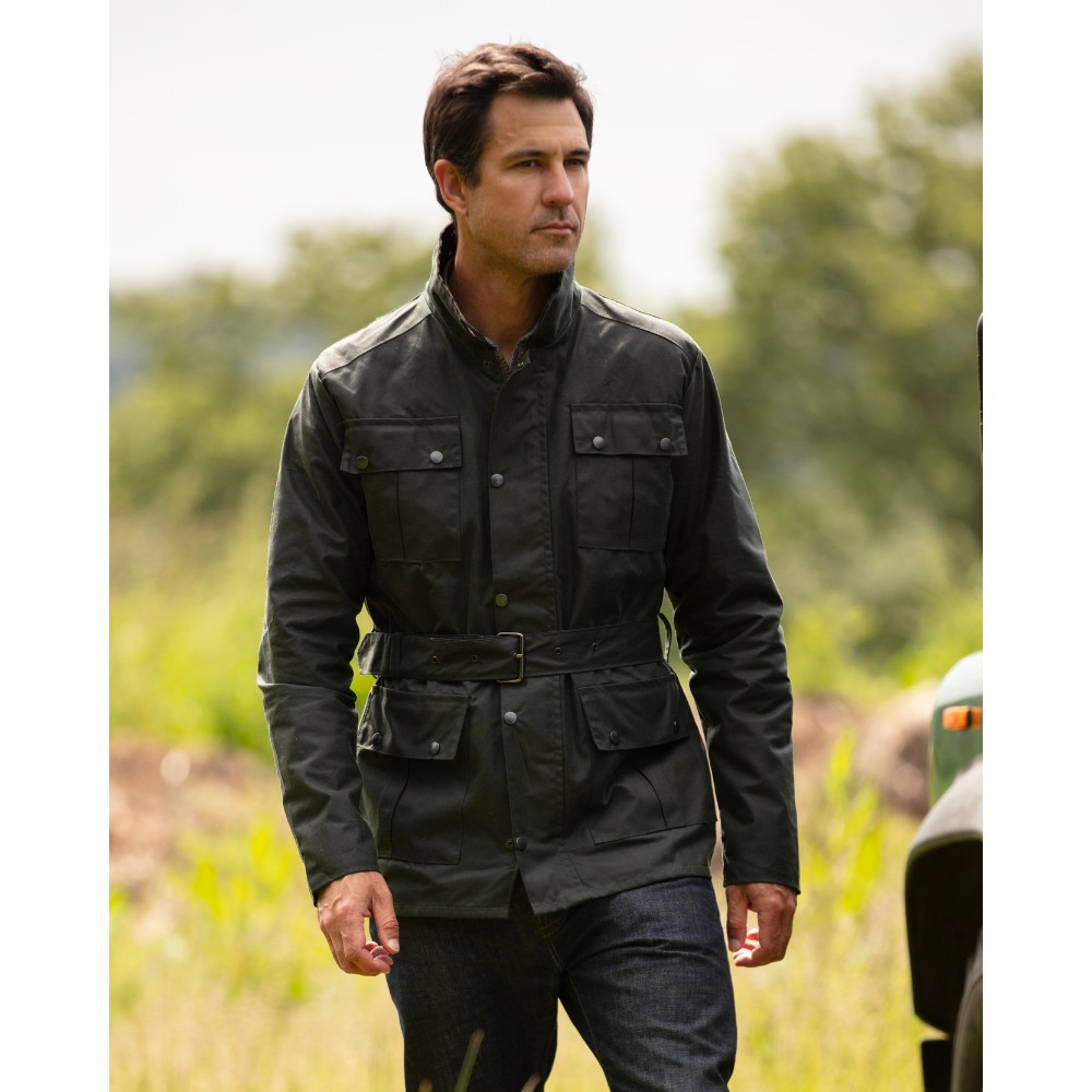 Walker & Hawkes - Mens Waxed Cotton Greendale 3-1 Jacket