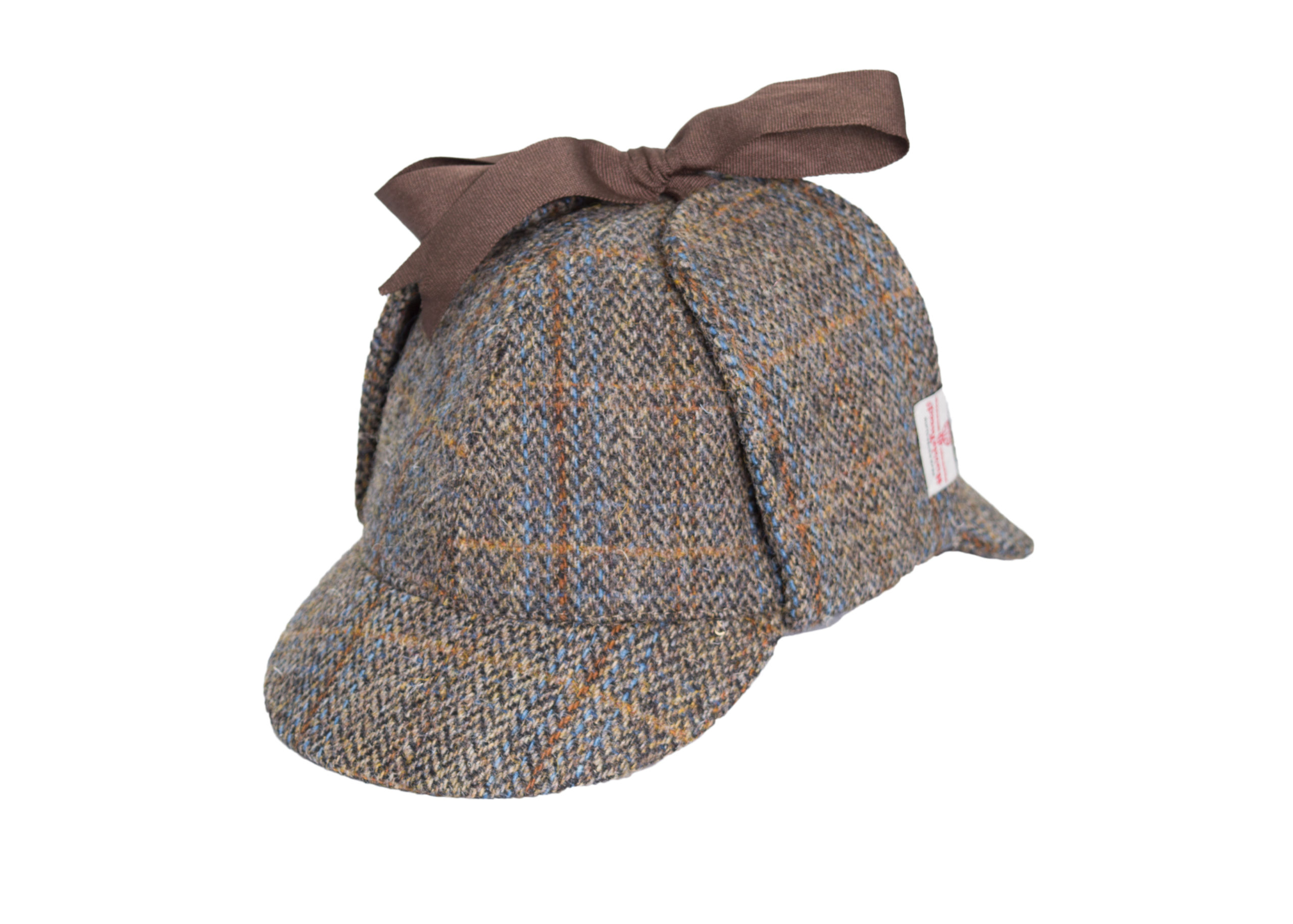 Harris Tweed Sherlock Deerstalker Hat 