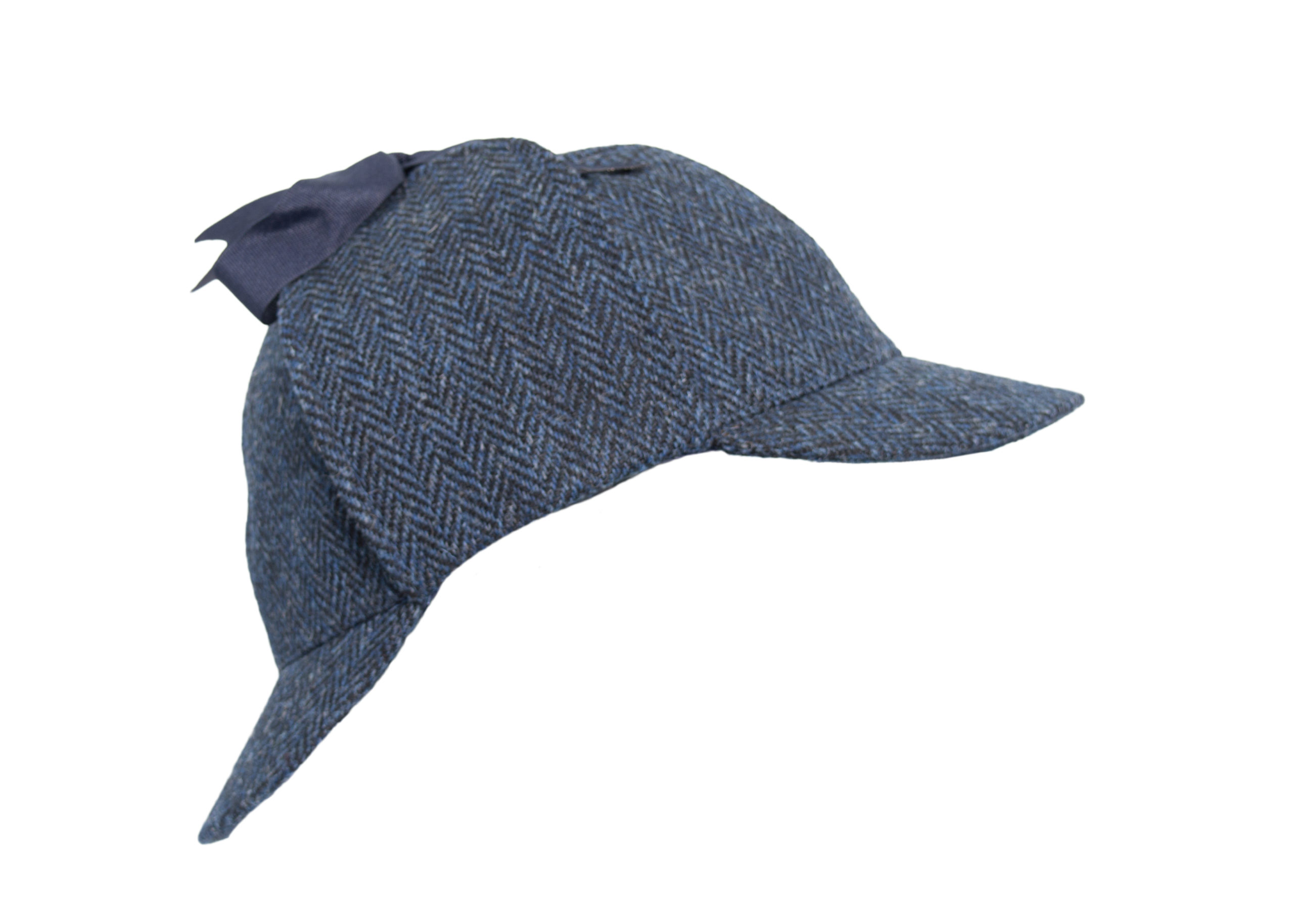 Harris Tweed Sherlock Deerstalker Hat 
