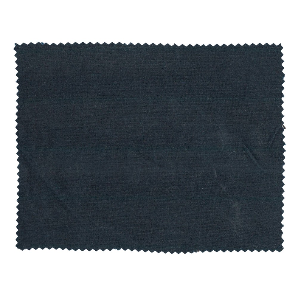 single fold wax fabric swatch navy