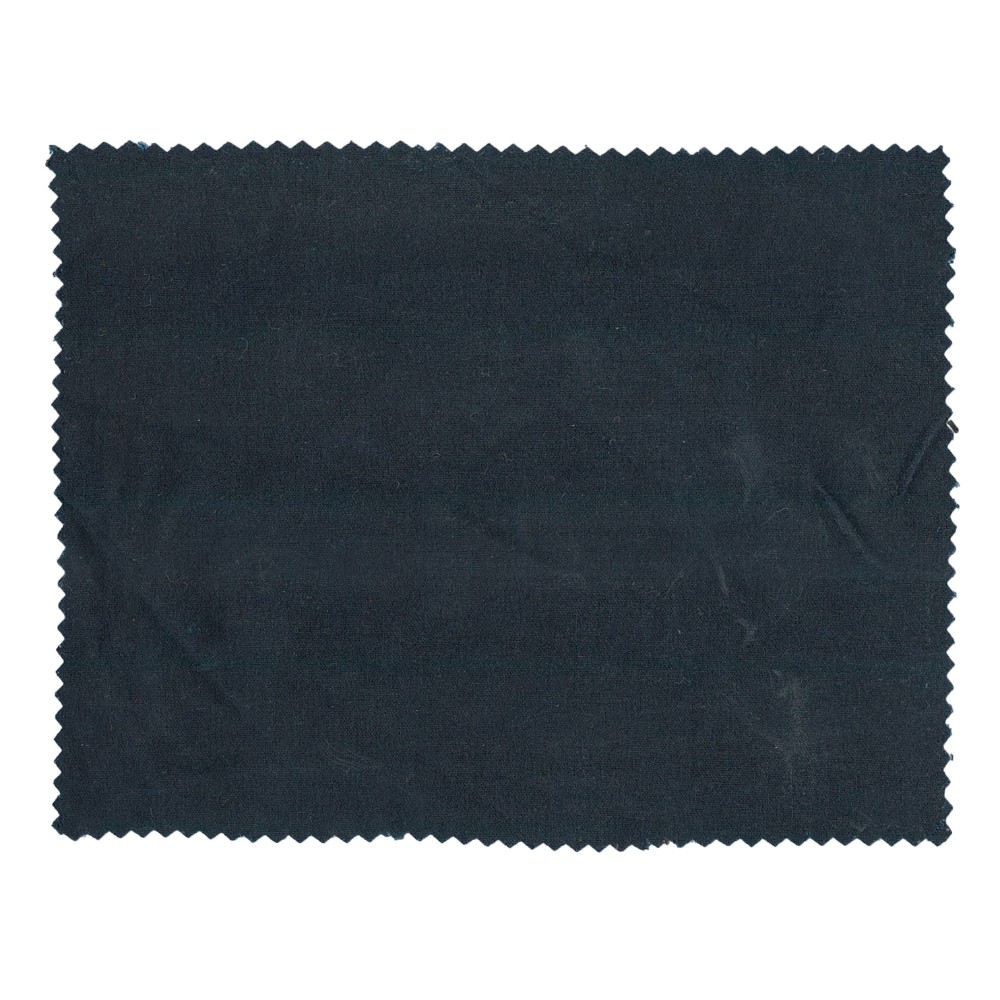 single fold wax fabric swatch navy