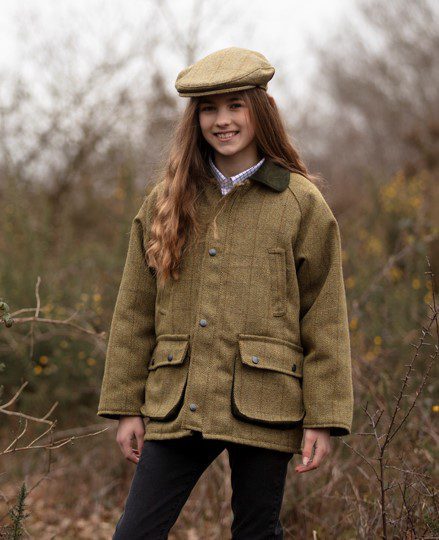 Kids Tweed Waistcoat Gilet Jacket Hunting Clothes UK Childrens Shooting 
