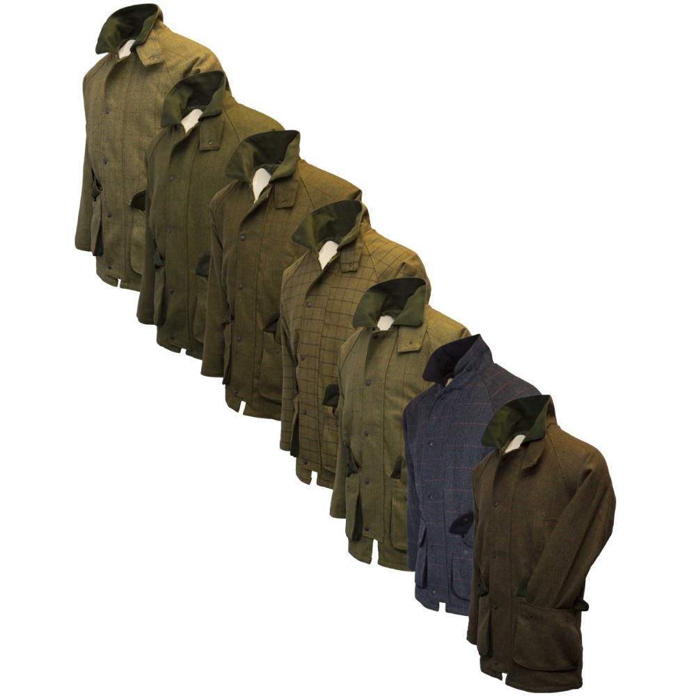 Complete range of the Walker & Hawkes Barlaston tweed, available in several colours and tweeds.