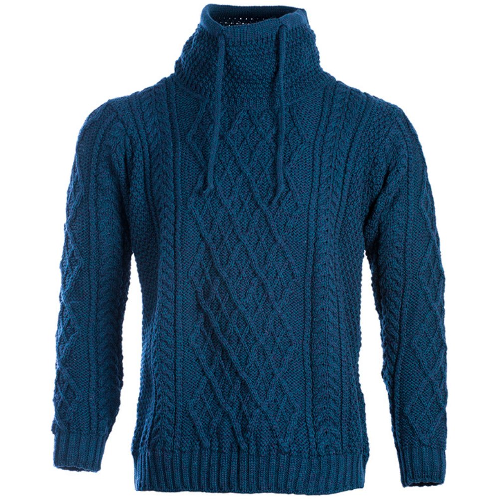 Men's Merino Wool Blackburne Jumper w/ Drawstrings | Walker & Hawkes