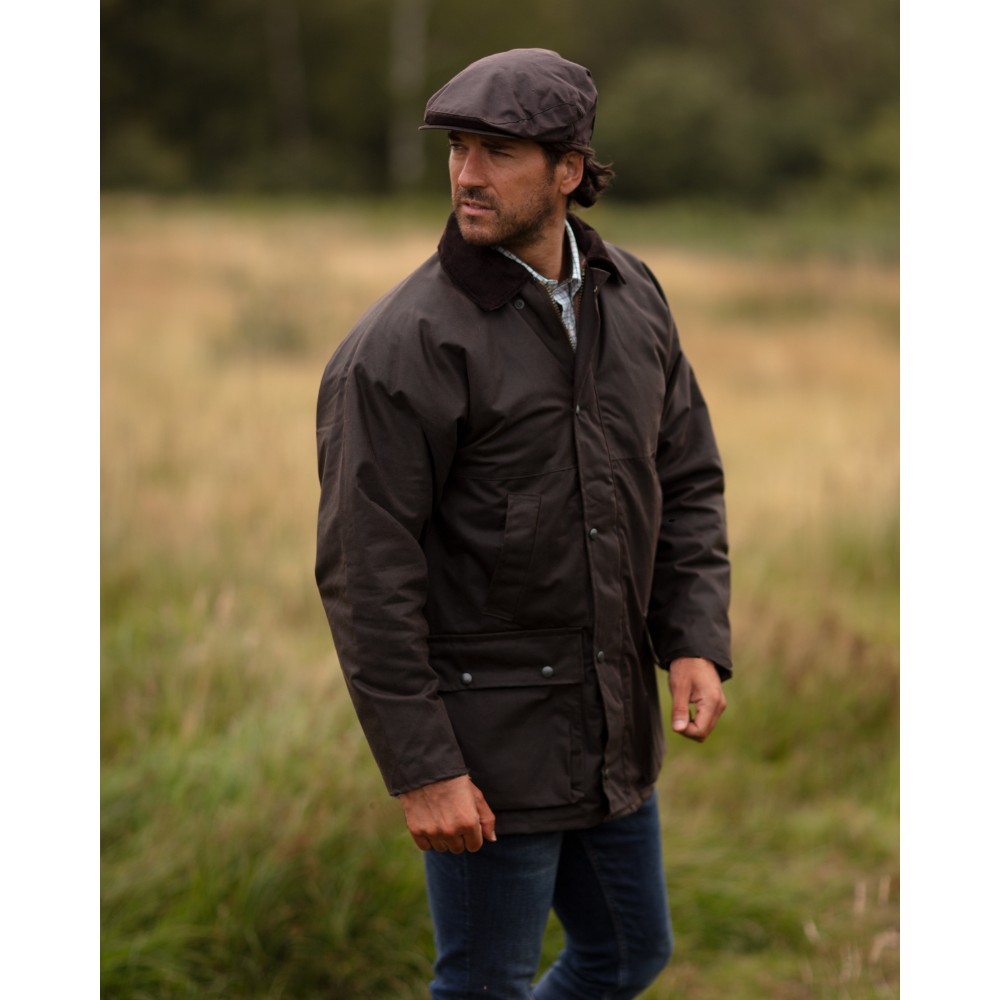 Irish Men's Waxed Cotton Jacket, 'Coastal Adventure' | lupon.gov.ph