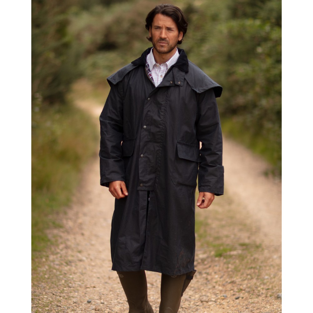 Wax Stockman Cape Coat | Walker & Hawkes