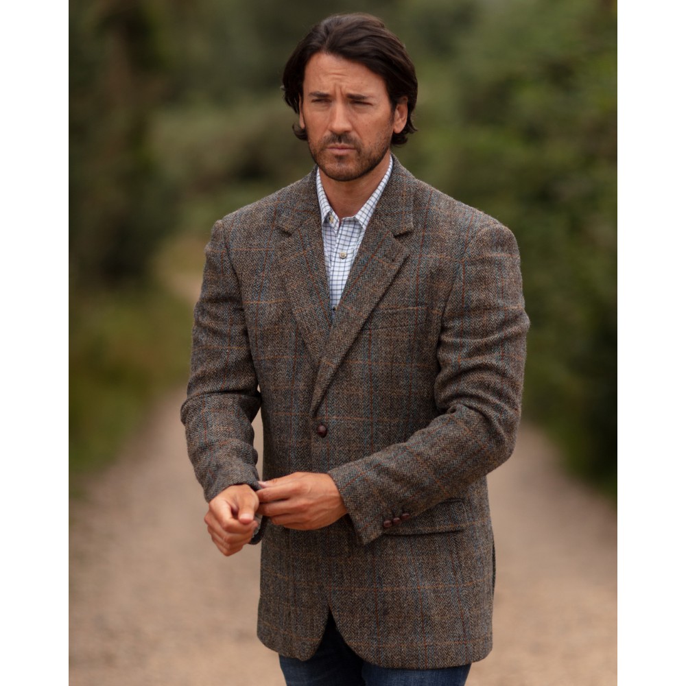 Royal Blue Heavy Tweed Suit