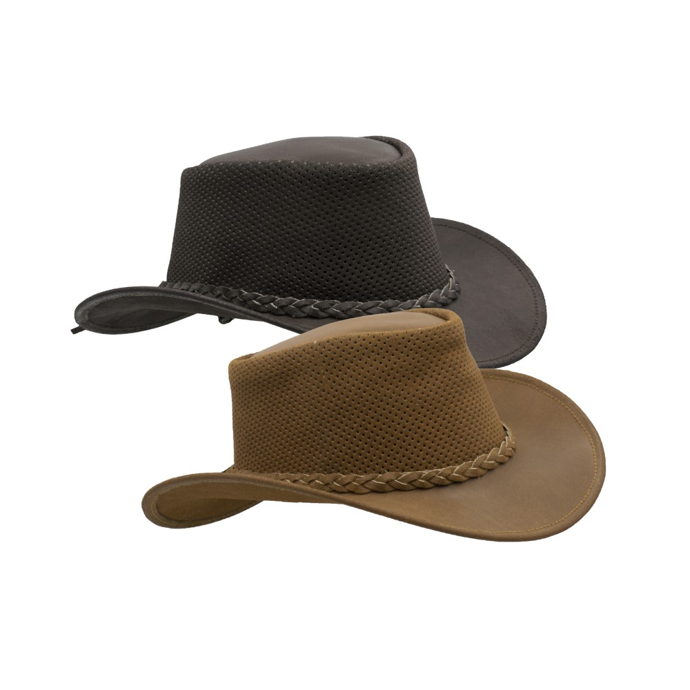 Leather Cowhide Outback Waterproof Hat