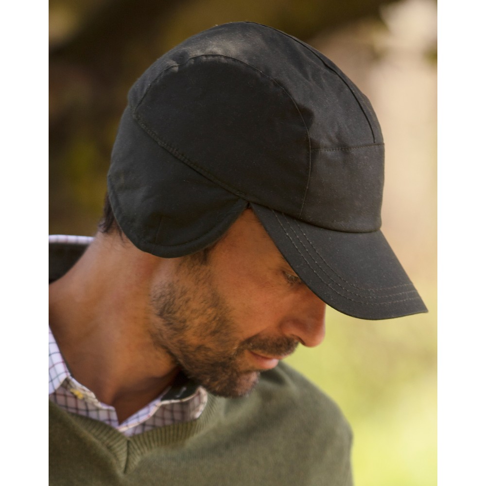 wax ellwood baseball cap with ear flaps