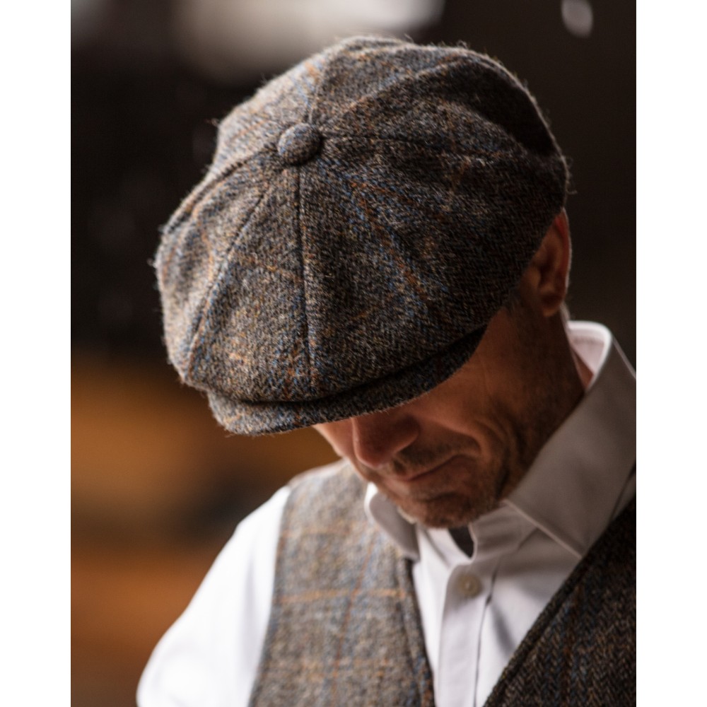 harris tweed thomas baker boy cap