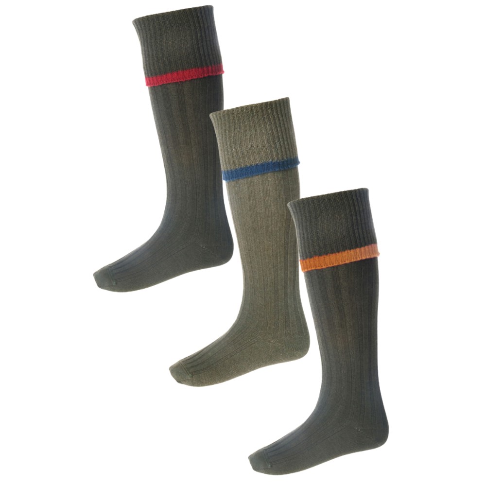 Men's Merino Wool Estate Shooting Socks w/ Garter Ties