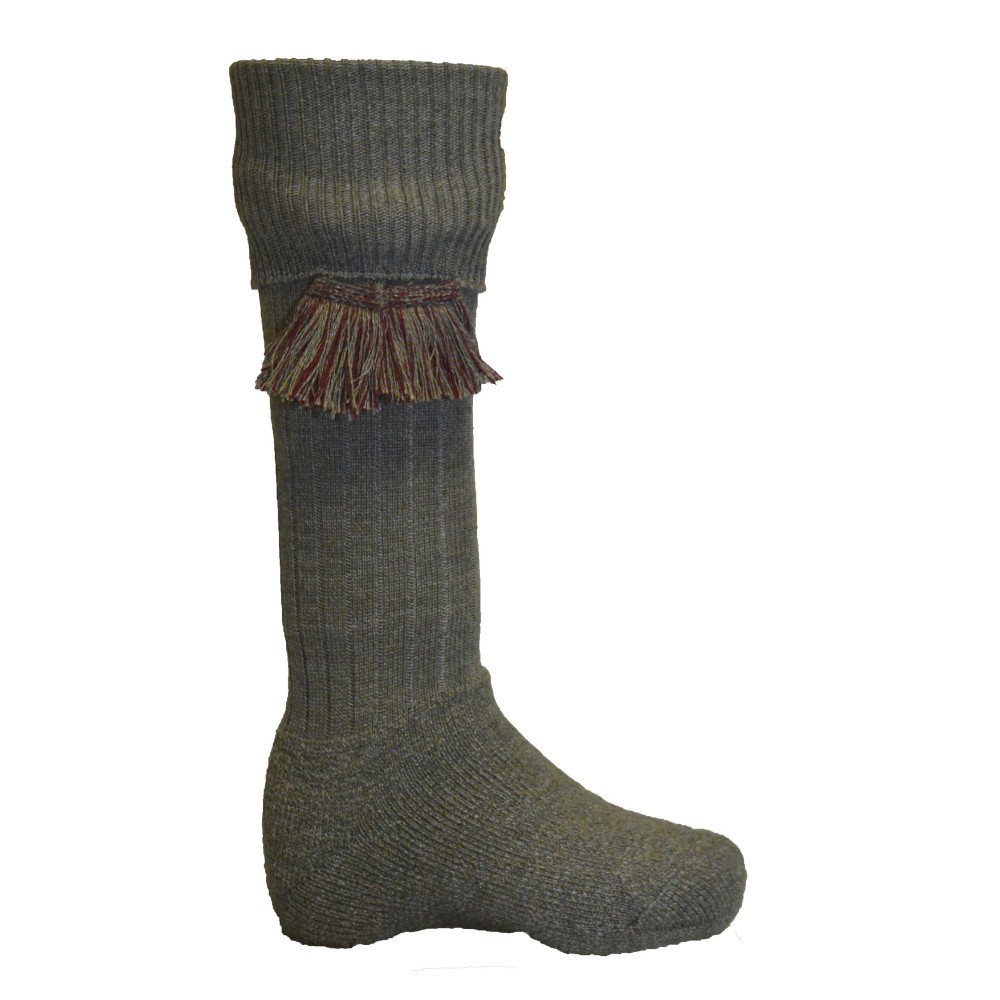 Cut out of a single Walker & Hawkes Scarba socks in derby grey.