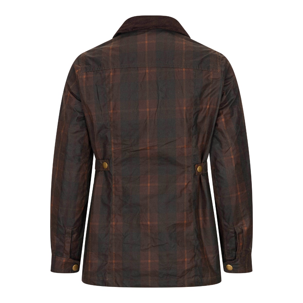 Ladies Tartan Wax Delamere Jacket Walker & Hawkes