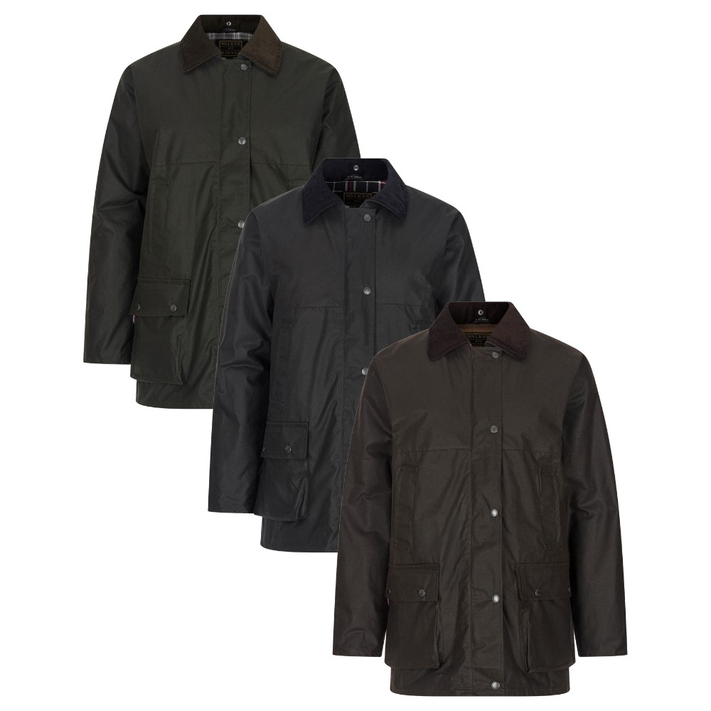Ladies Wax Padded Kirkstall Jacket Walker Hawkes