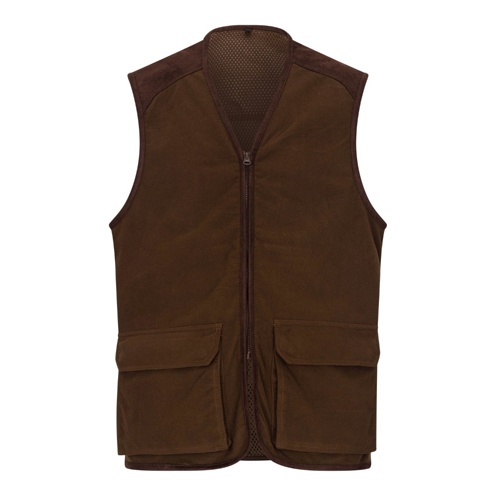 cut out image of stambridge shooting gilet in brown