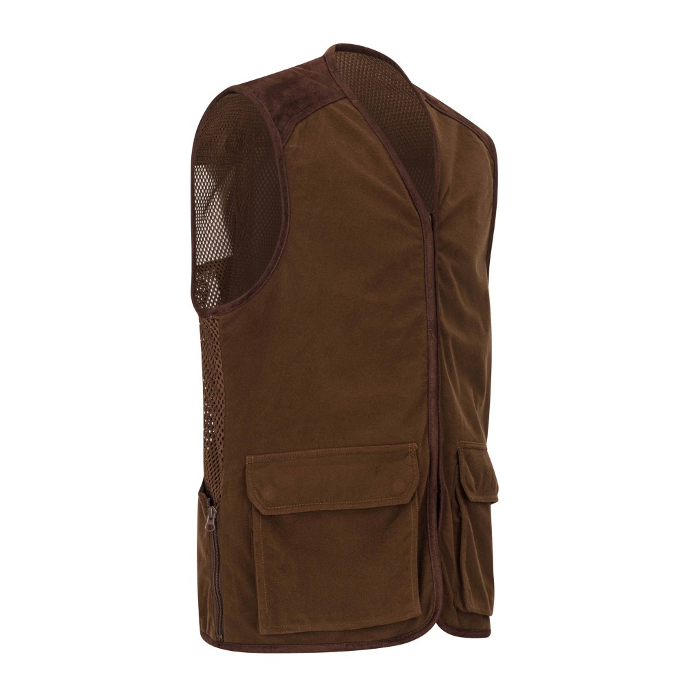 cut out image of stambridge shooting gilet in brown
