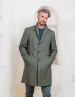 Owen-Mid-Length-Coat-Model-Olive-Wide-Herringbone-2.jpg