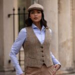 Ladies-Bayton-Gilet-White-Sand-Model