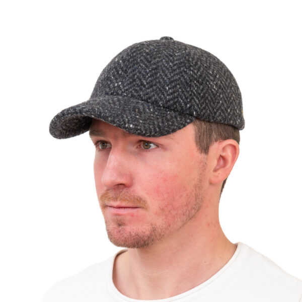 baseball-cap-100-irish-tweed charcoal ch23-01